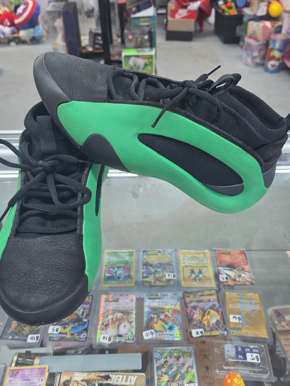 Adidas Harden Volume 8 Black 'Luxury Green' Basketball Shoes Size 9.5 (IE2693)